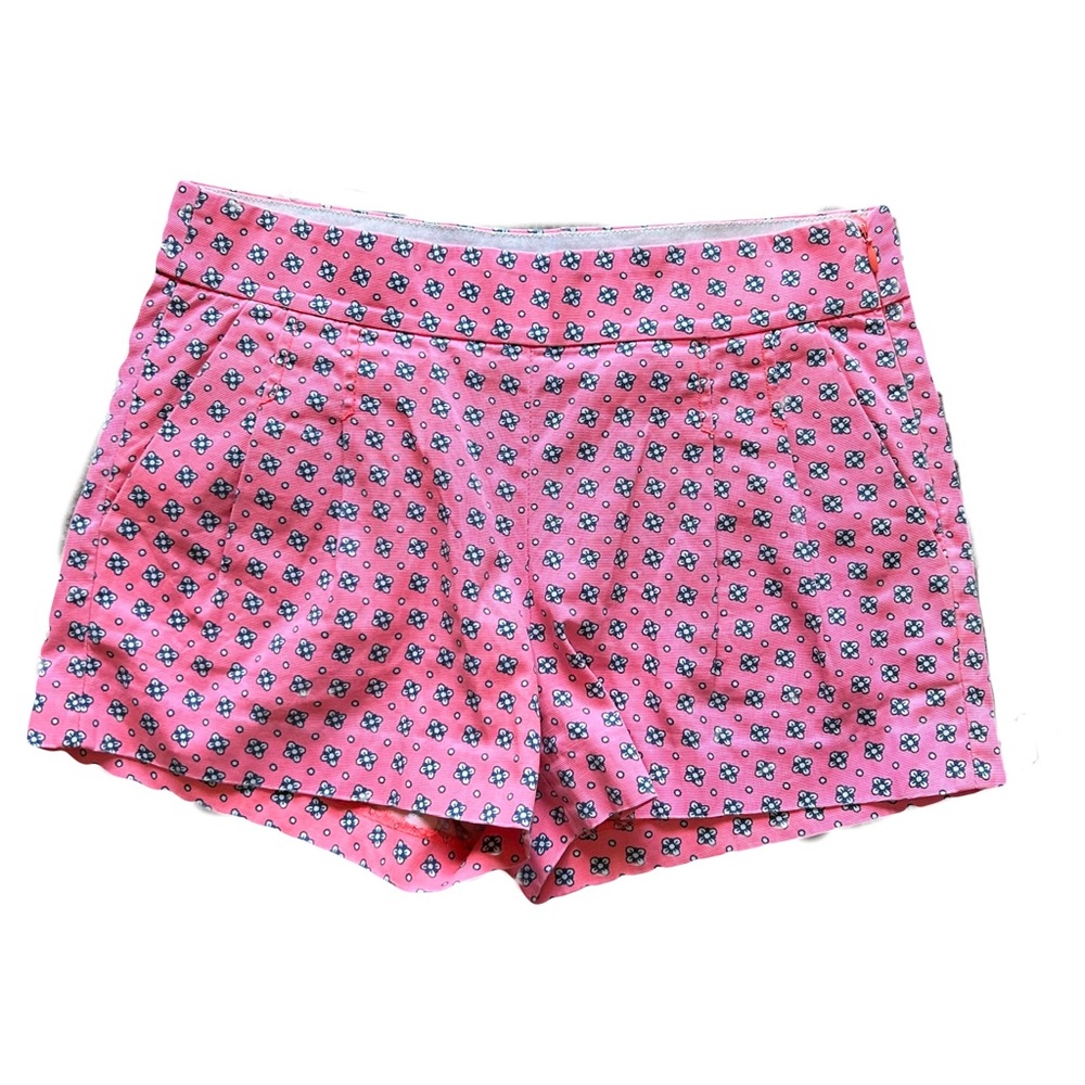 J. Crew Pink Floral Print Jean Shorts